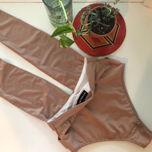 Deep V Tie One Piece Swim - Picture 3 of 3